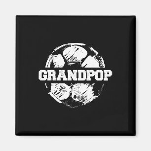 Soccer Grandpop Soccer Ll Split Funny Soccer Grand Magnet