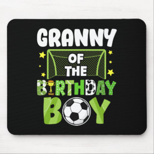 Soccer Granny Birthday Boy Party Soccer Family Mat Mouse Mat