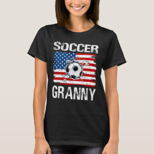 Soccer GRANNY USA Flag T-Shirt