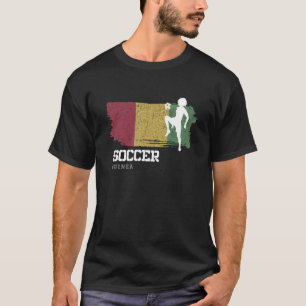 Soccer Guinea Flag Football Womens Soccer Girls T-Shirt