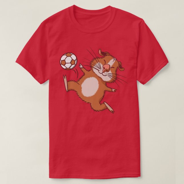 Soccer Guinea Pig Ball Sports  T-Shirt (Design Front)