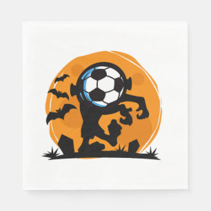Soccer Halloween Night Napkin