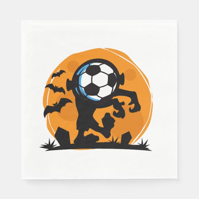 Soccer Halloween Night Napkin (Front)