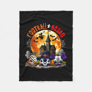 Soccer halloween squad three horror equipment fleece blanket