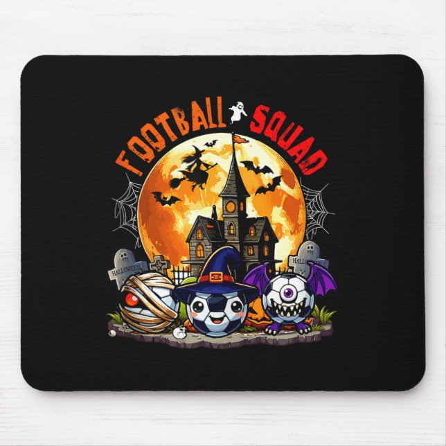 Soccer halloween squad three horror equipment mouse mat (Front)