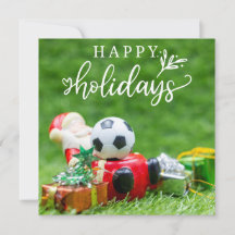 Soccer Happy Holidays with Santa  Christmas   