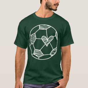 Soccer Heart Funny Sport boy friend T-Shirt