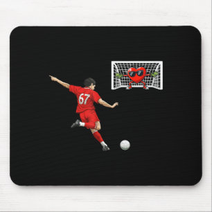 Soccer Heart Goalie 67 Funny Valentine Humor Footb Mouse Mat