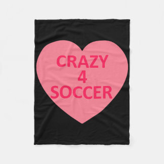 Soccer - Heart Love Valentines Day Personalised Ca Fleece Blanket