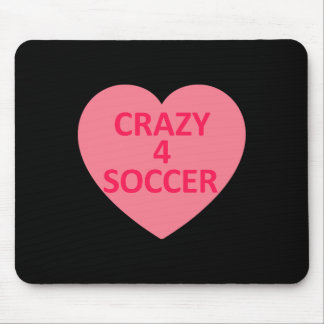 Soccer - Heart Love Valentines Day Personalised Ca Mouse Mat