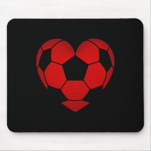 Soccer Heart Valentine's Day For Boys Girls Kids  Mouse Mat