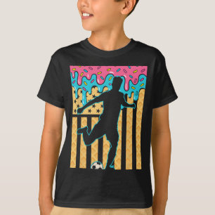 Soccer Ice Cream Drip Boys Youth Players Fan Ameri T-Shirt
