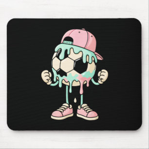 Soccer Ice Cream Drip Boys Youth Players Fan Sport Mouse Mat