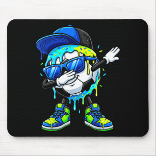 Soccer Ice Cream Drip Dabbing Sprinkles Sports Boy Mouse Mat