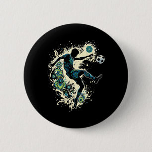 Soccer I'm 7 Years Old Boy Birthday 6 Cm Round Badge