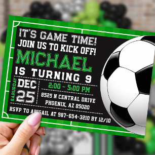 Soccer invitation, Soccer Birthday Invitation