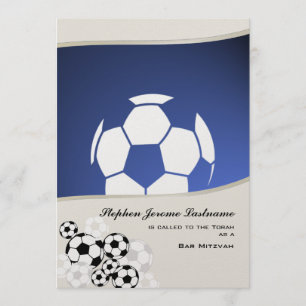 Soccer Invitational Bar Mitzvah Invitation