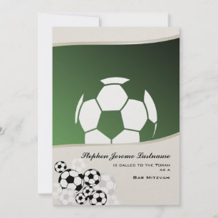 Soccer Invitational Bar Mitzvah Invitation