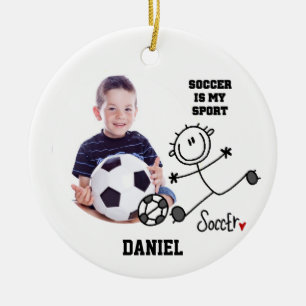 Soccer is my Sport Photo Ornament