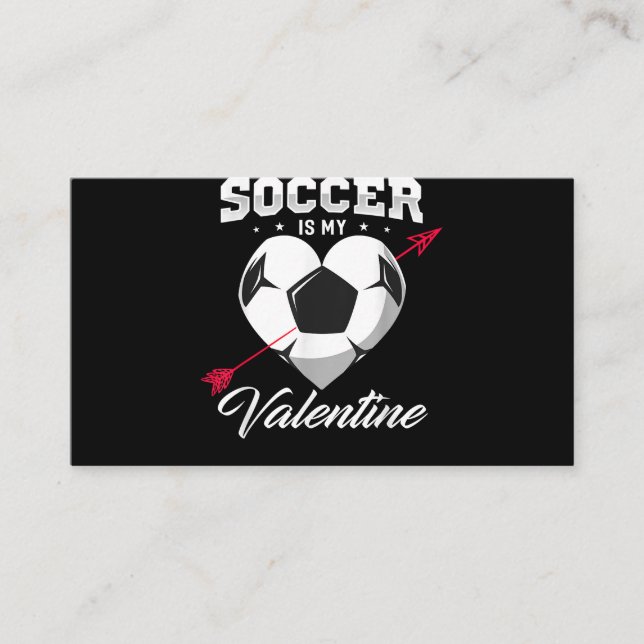 Soccer Is My Valentine Shirt Soccer Valentine Shir Enclosure Card (Front)