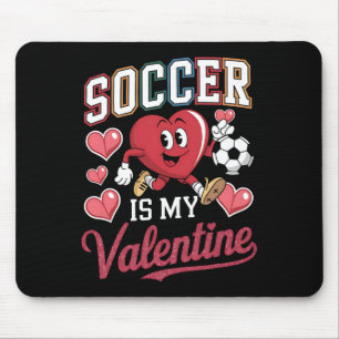 Soccer Is My Valentine Valentine's Heart Playing S Mouse Mat