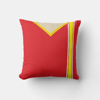 Soccer Jersey Blue Side Stripes Pillow Template