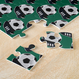 Soccer Jigsaw Puzzle Green
