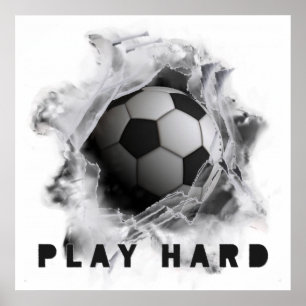 Soccer Kick Poster
