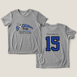 Soccer Kicks You to Your Goal - Dark Blue  Tri-Blend Shirt