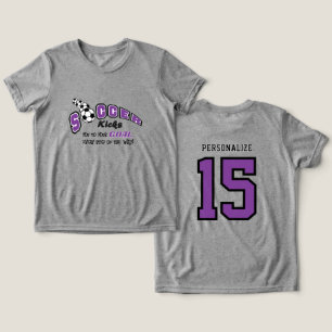 Soccer Kicks You to Your Goal - Purple Tri-Blend Shirt