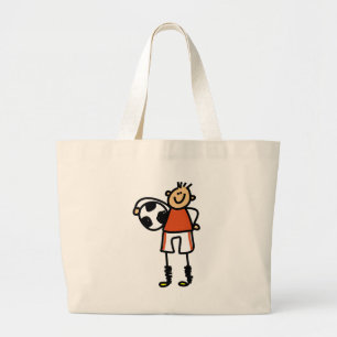 Soccer Kid Large Tote Bag