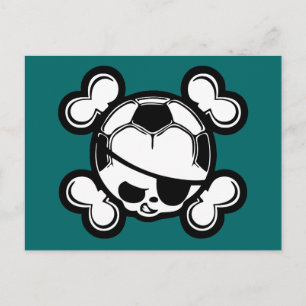 Soccer Kid Pirate Postcard