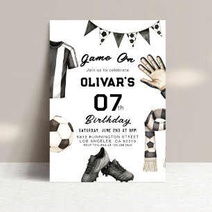 Soccer Kids Football Birthday Invitation