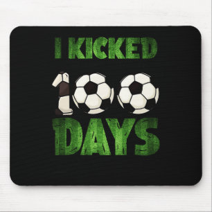 Soccer Kids I Kicked My Way Through 100 Days Of Sc Mouse Mat