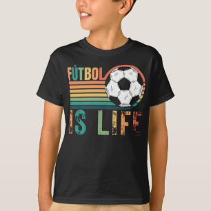 Soccer kids tshirts, Retro Style Futbol IS life T-Shirt