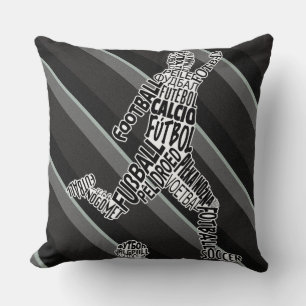 Soccer Languages Player Throw Pillow