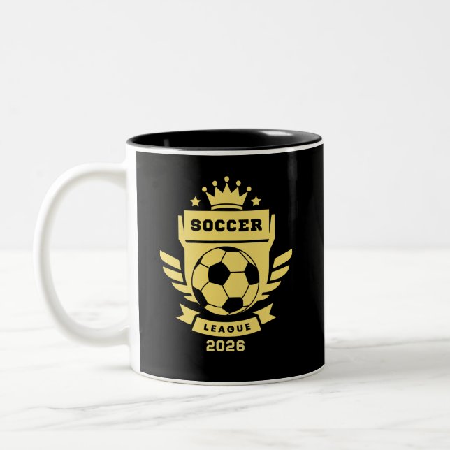 Soccer League 2026 Two-Tone Coffee Mug (Left)