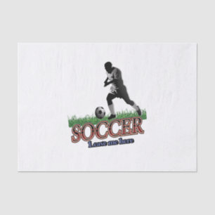 Soccer Leave Me Here Tissue Paper