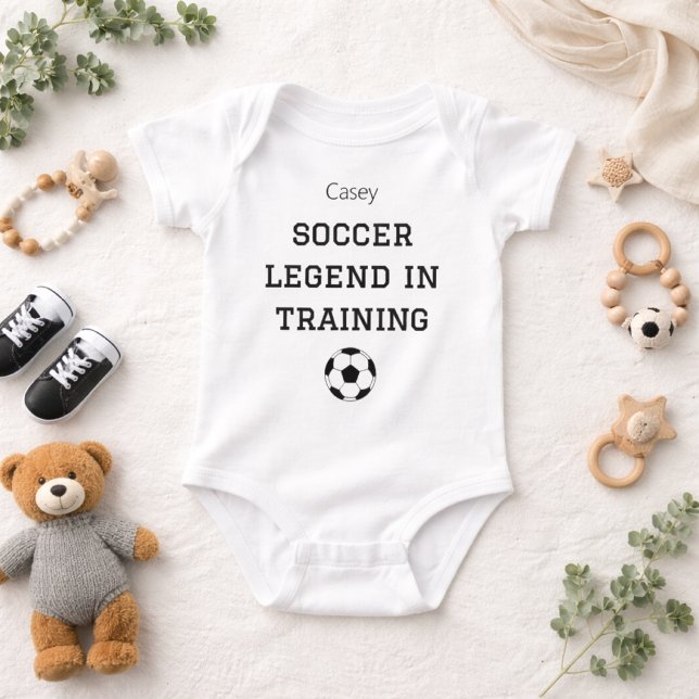 Soccer Legend Training Custom Baby Name Bodysuit (Creator Uploaded)