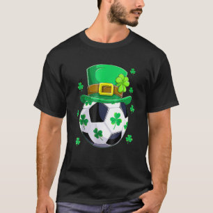 Soccer Leprechaun Hat Shamrocks C St Patricks Day  T-Shirt