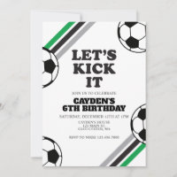 Soccer Let's Kick It Birthday