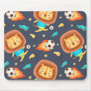 Soccer Lion Mouse Mat