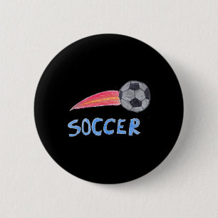 Soccer Ll _2 6 Cm Round Badge
