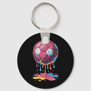 Soccer Ll Drip Ice Cream Drip Men Women Game Socce Key Ring