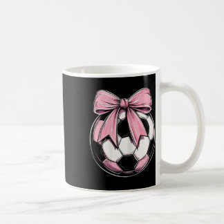 Soccer Ll Pink Coquette Bow Dainty Ribbon Girls So Coffee Mug