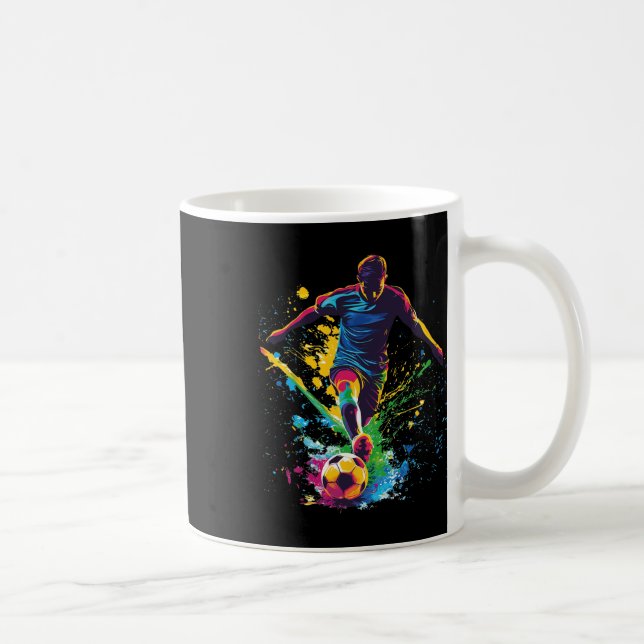 Soccer Ll Player Graphic  Coffee Mug (Right)