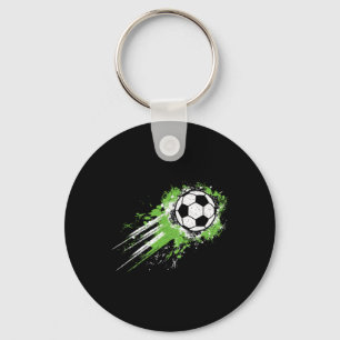 Soccer Ll Vintage Soccer Player Men Boys Kids Key Ring