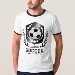 Soccer Logo classic black and white T-Shirt