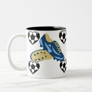 Soccer Love Cleats  Two-Tone Coffee Mug
