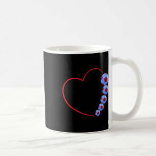 Soccer Love Design - Heart And Footbyll Fusion  Coffee Mug